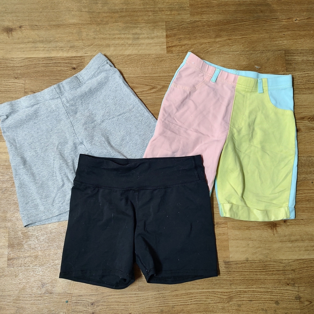All in Motion Women's Bike Shorts Set - Black, Gray, Multicolor